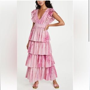 Saylor Stefania Tiered Dress - Size Small
